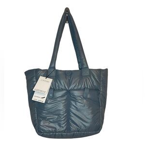 Joan&David Elemental Blue 22” Puffer Sport Nylon Workbook Travel Tote NWT